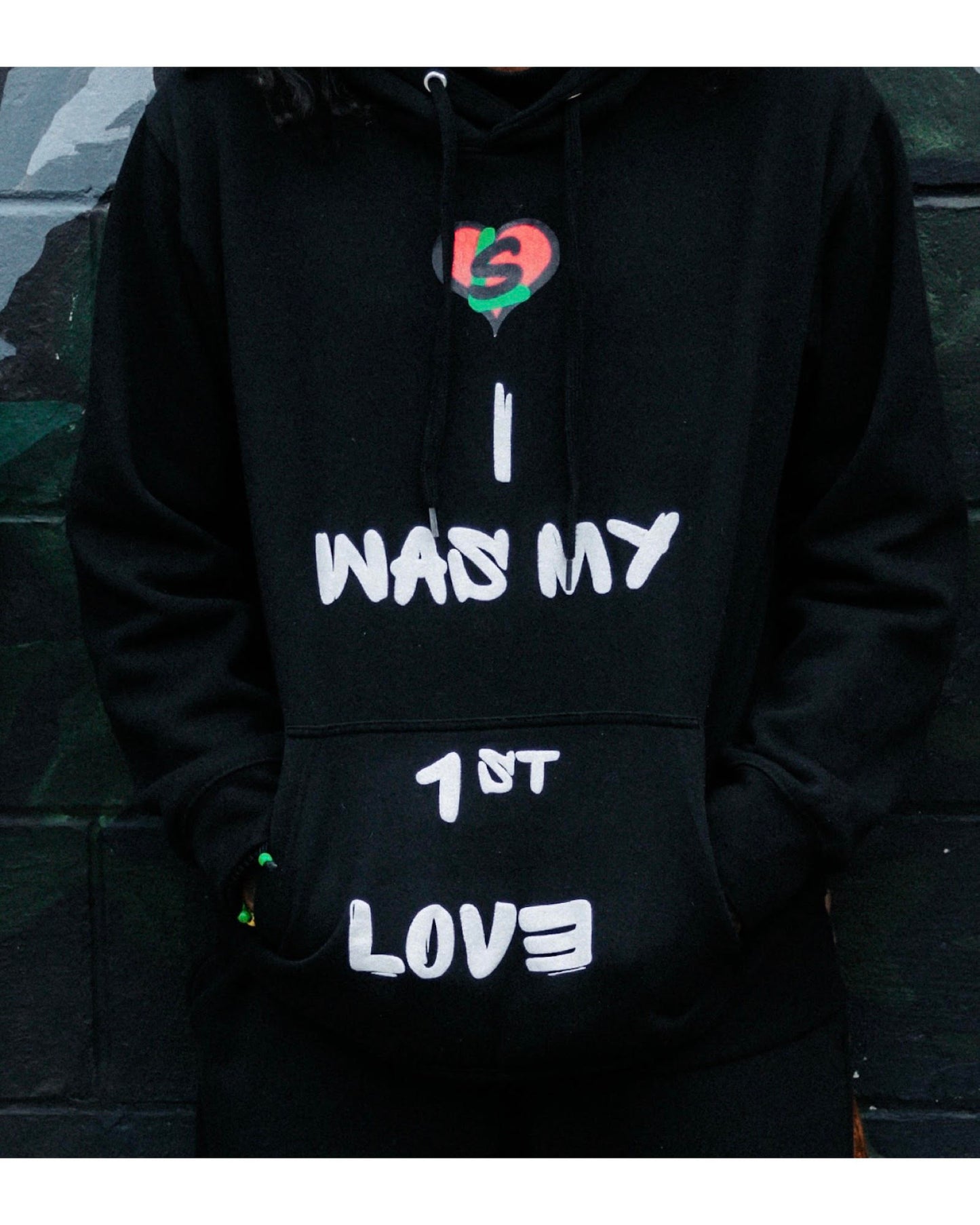 "I Was My 1st Love" Hoodie (Black/White)
