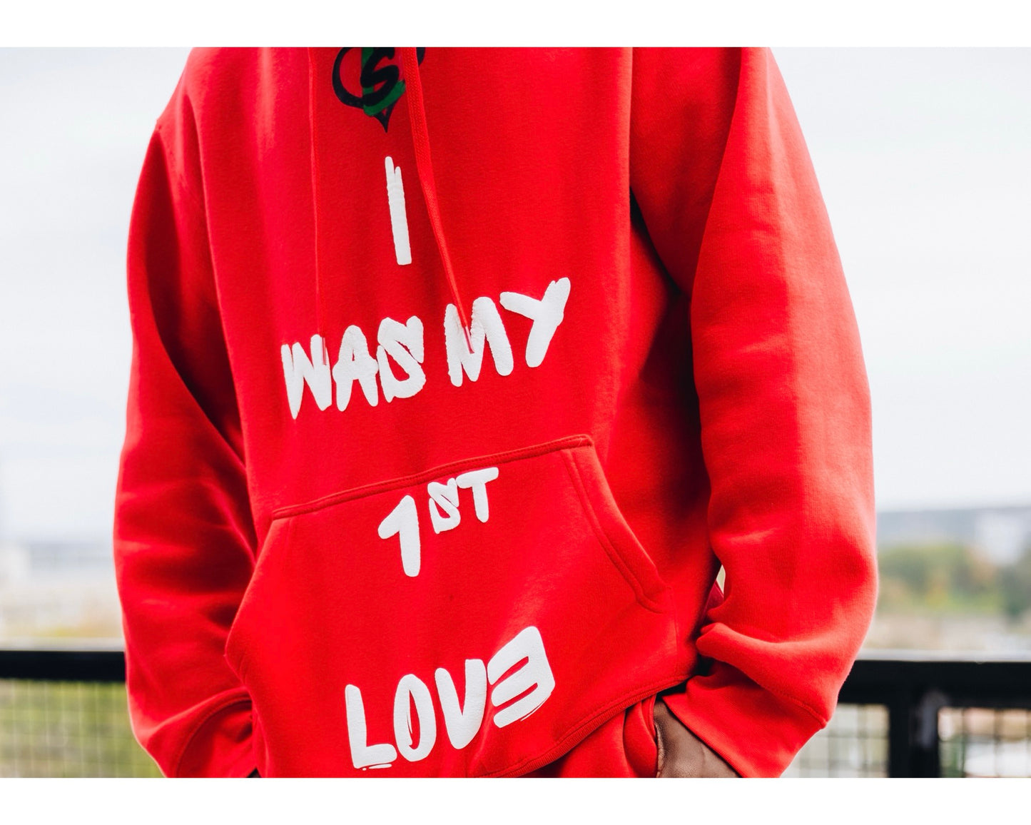 "I Was My 1st Love" Hoodie (Red/White)
